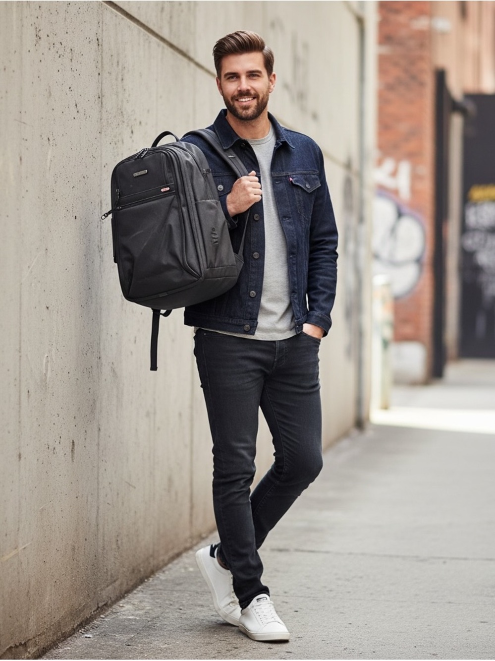 TUMI Men's Black Travel Backpack - Sleek Everyday Carry